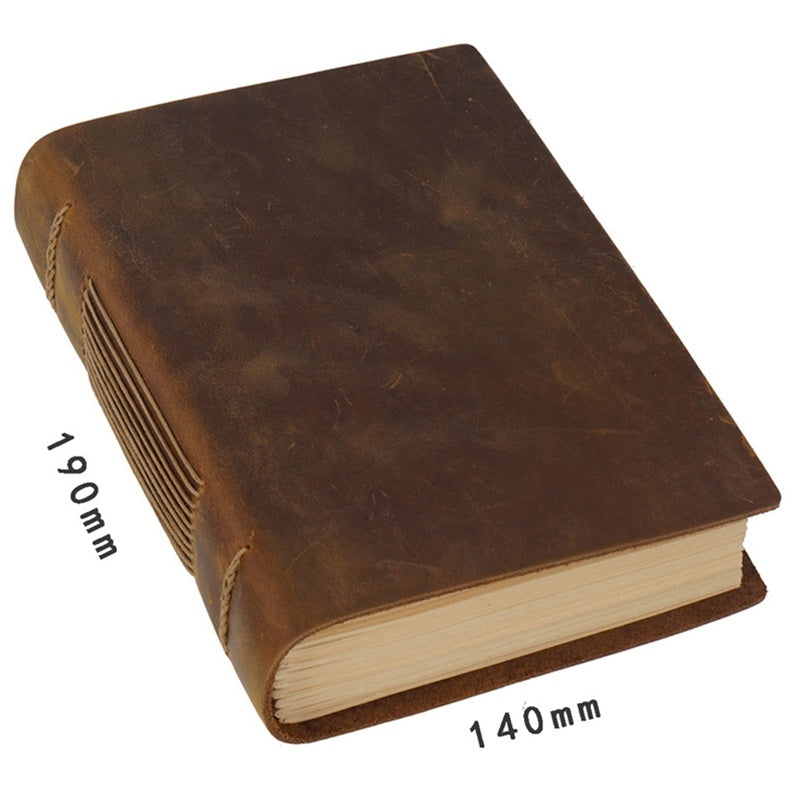 Handcrafted leather writing notebook