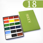 Boite de 18 peintures secs