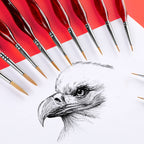 Set de pinceaux pour gouache, huile et aquarelle