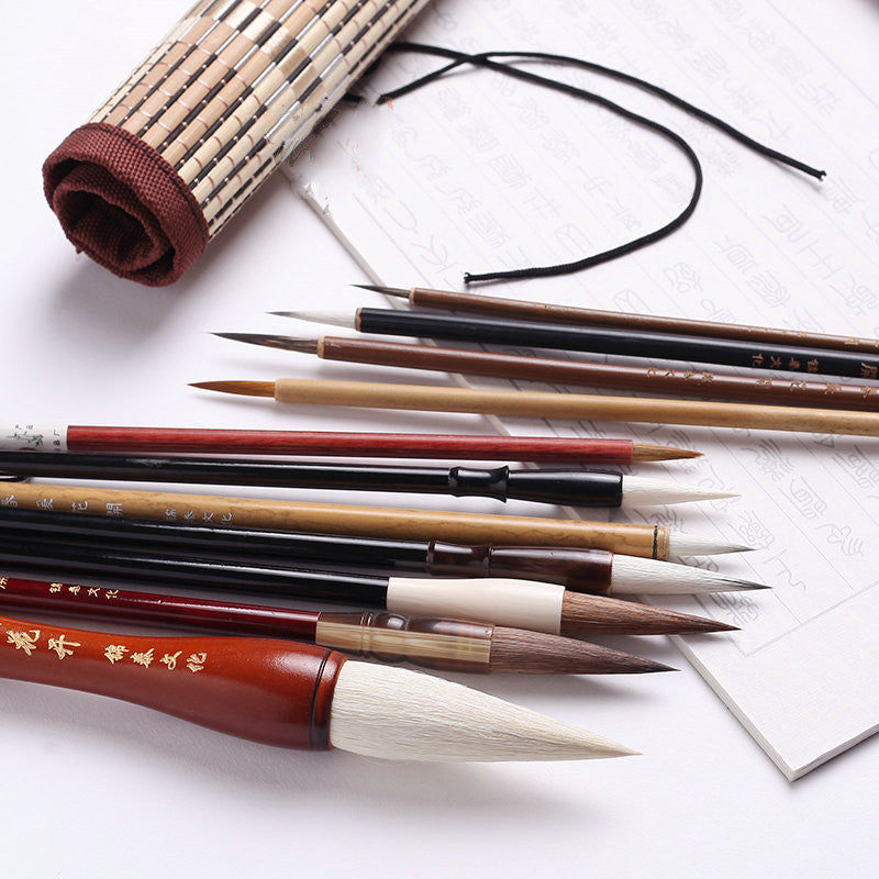 Set de pinceaux traditionnels pour calligraphie