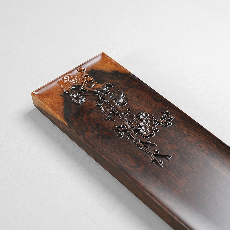 Plateau à thé en bois d’ébène