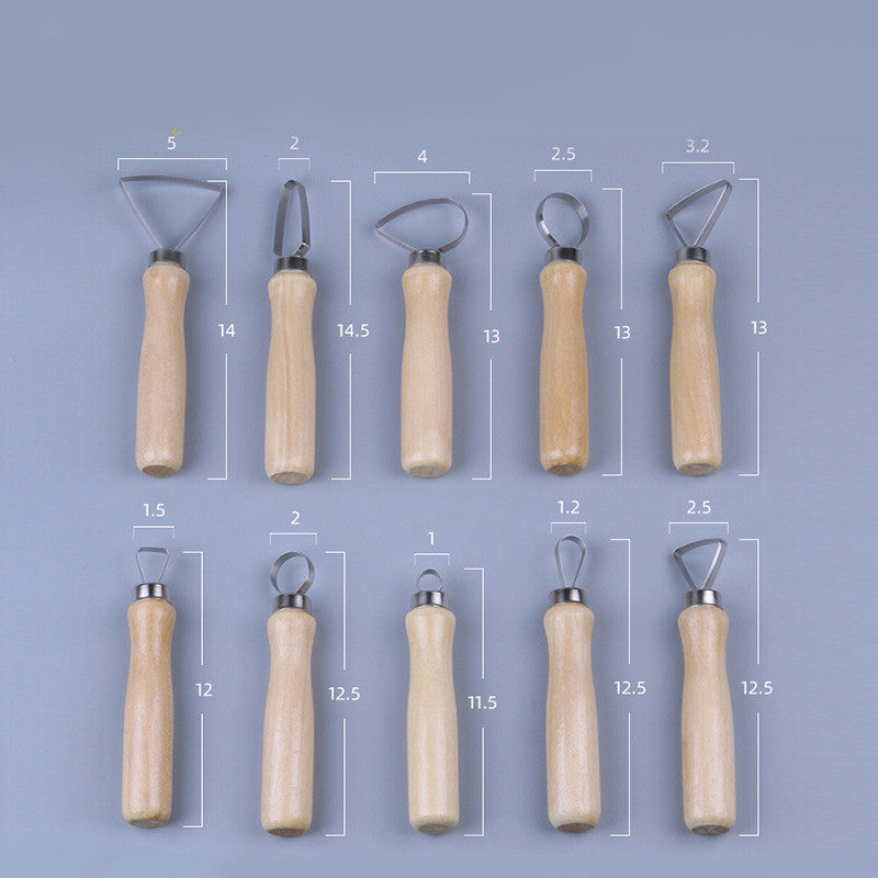 Set d’outils pour sculpture en argile – 10 pièces