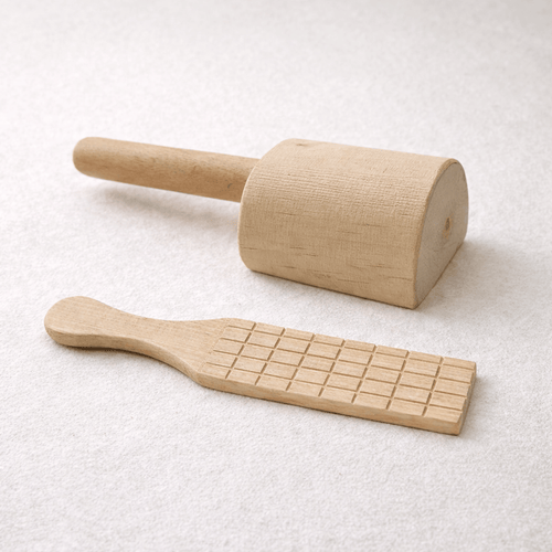 batte de potier artisanal en bois