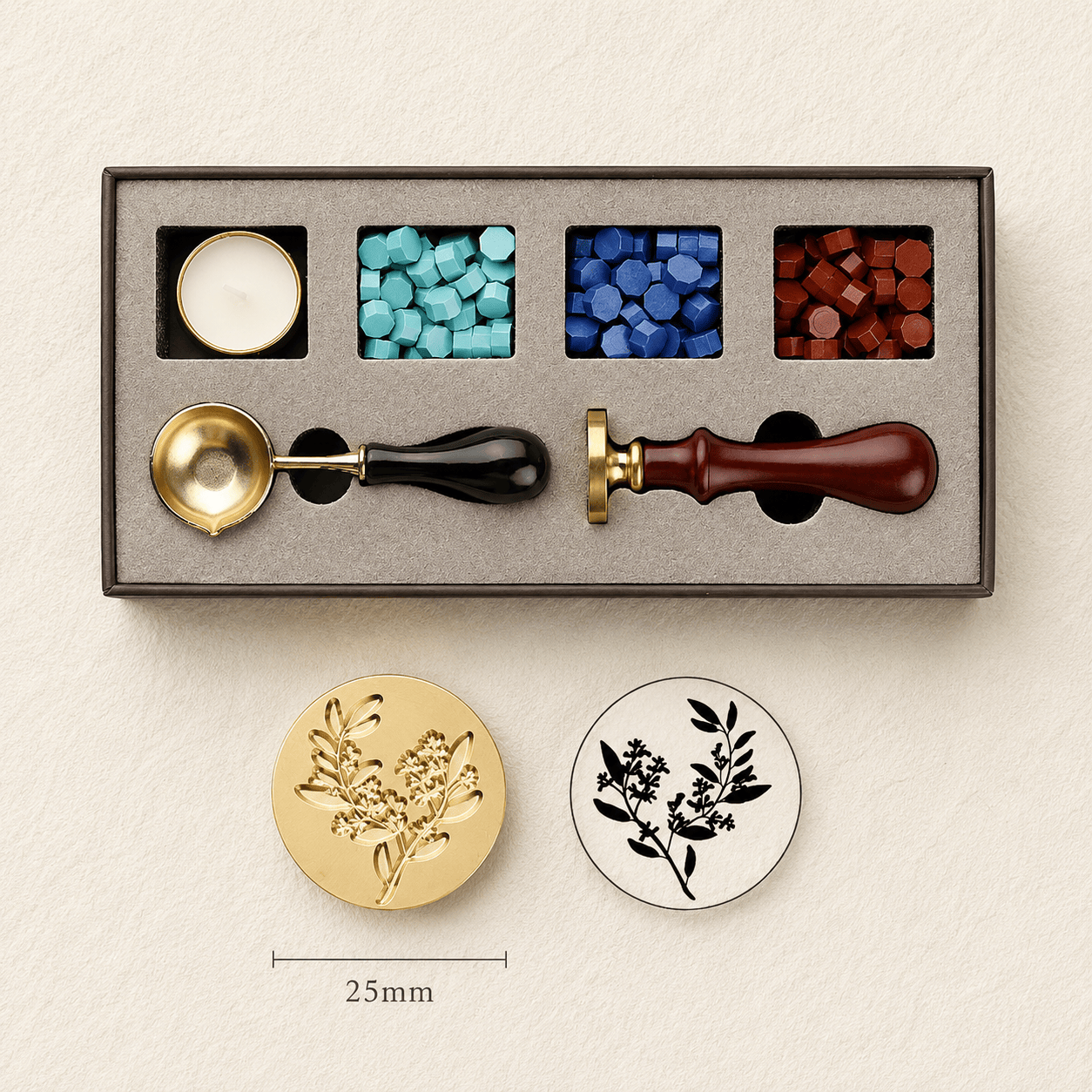 coffret cire sceau