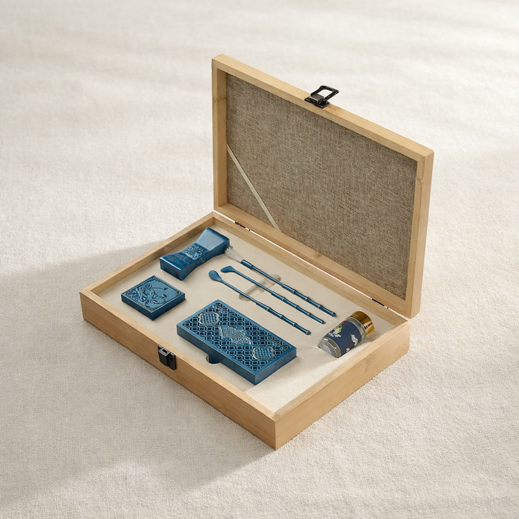 Coffret brûleur d'encens tracé