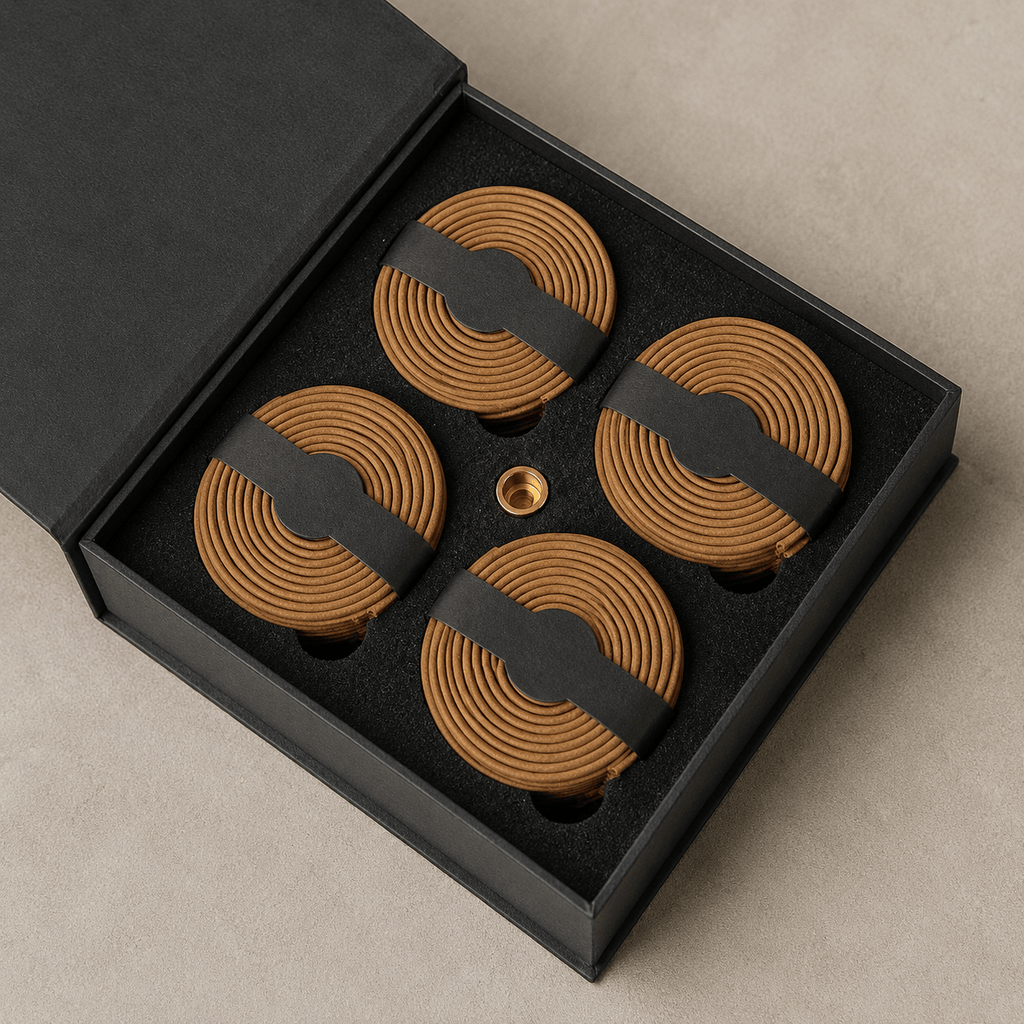 coffret encens spirale