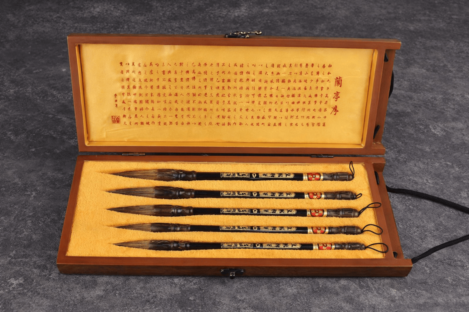 Coffret pinceaux de calligraphie