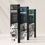 Crayons carbone noir Medium, Soft & Very Soft 