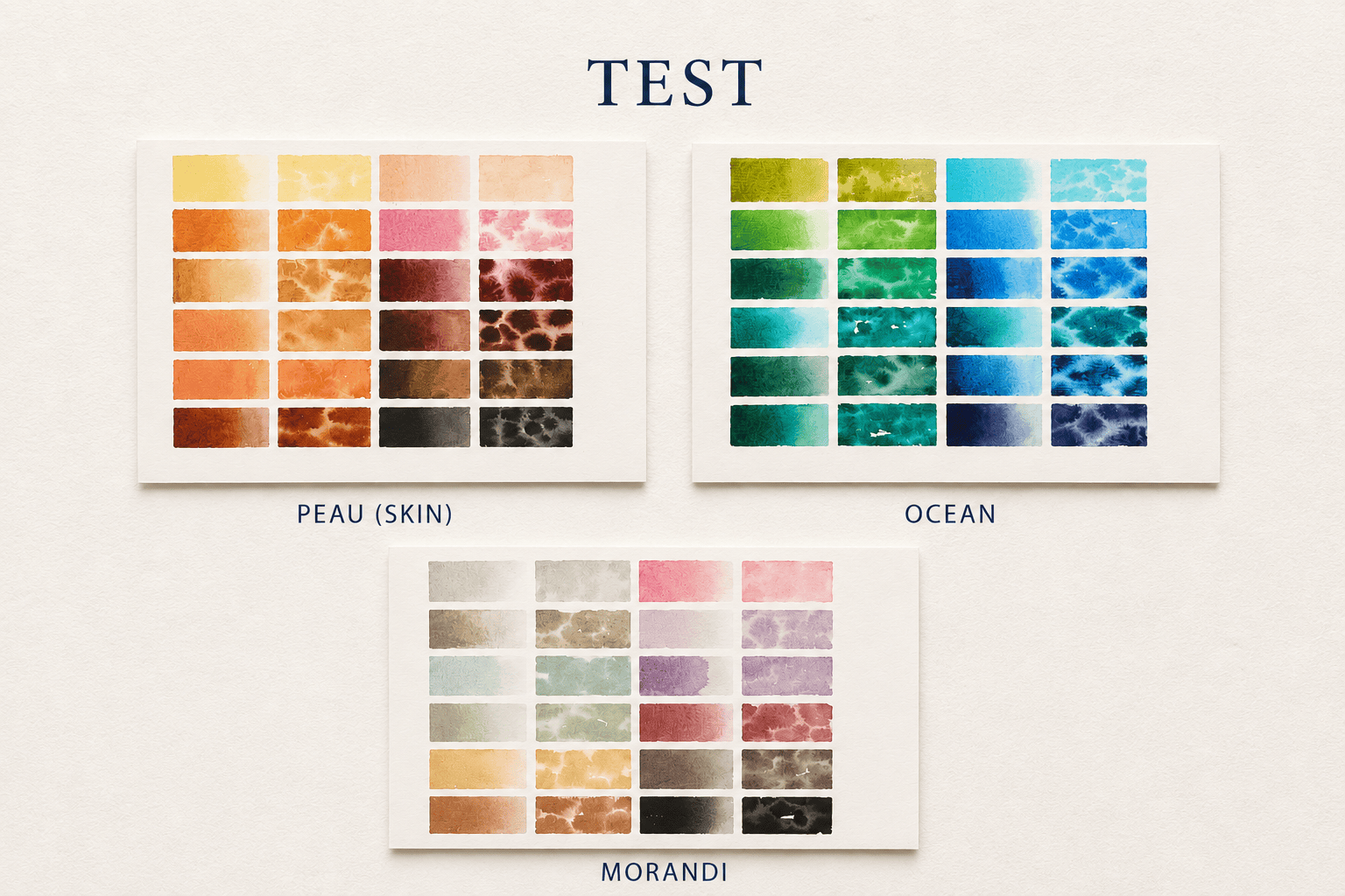 palette de couleurs test 