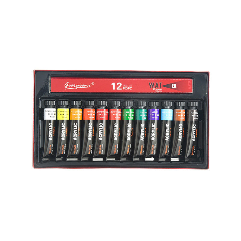 boite de 12 tubes acryliques 
