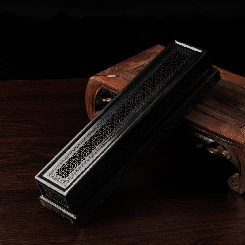 bruleur d'encens en bois noir