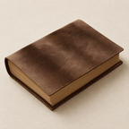 gros cahier en cuir, reliure artisanale
