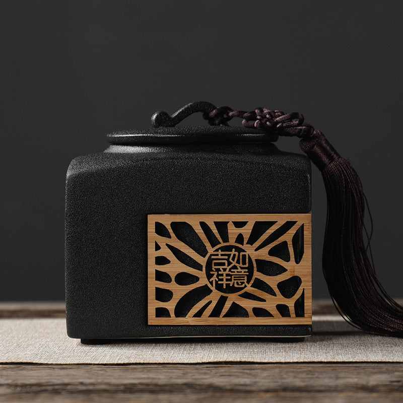 Openwork Ceramic Box — White or Black