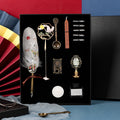 coffret complet calligraphie, plume blanche