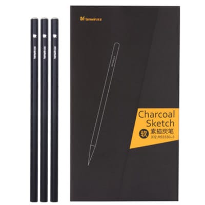 crayon fusain doux