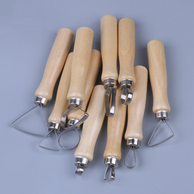 Set d’outils pour sculpture en argile – 10 pièces