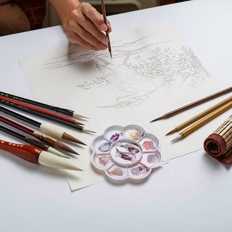 Set de pinceaux traditionnels pour calligraphie