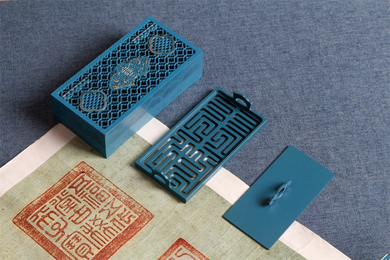 Coffret brûleur d'encens tracé