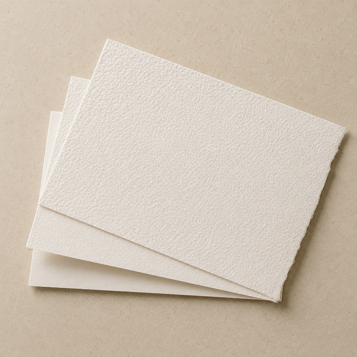 empire de papier en coton, 3 grains différents