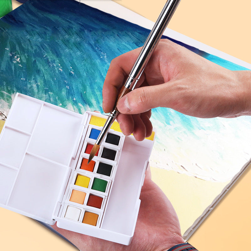 Set de pinceaux de voyage – pointes rondes et liner