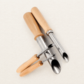 4 outils creux rond de différentes tailles pour enlever matière, pour la sculpture